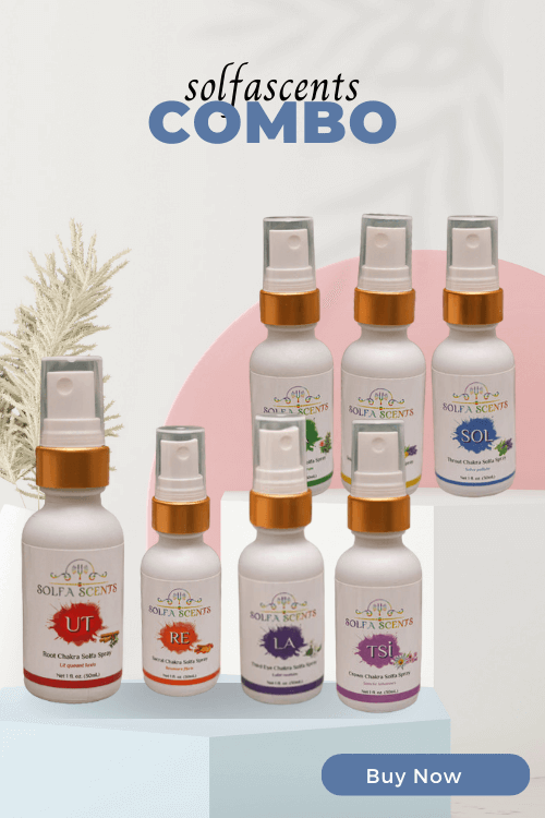 FULL SET includes all SEVEN Solfeggio Frequency Chakra Balancing Fine Mist Sprays. 30mL bottles each.