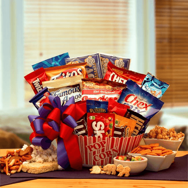 Snack time Favorites Gift Basket- snack basket - snack gift basket